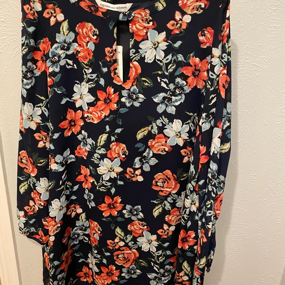 Long sleeve floral dress